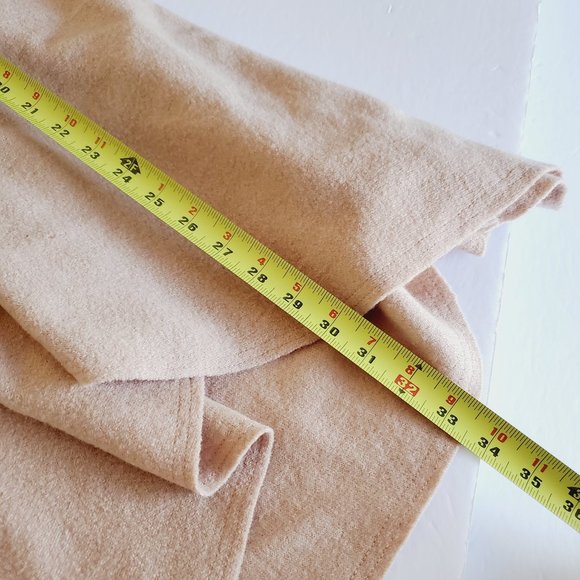 ANTHRO MOTH 100% Wool Camel Sleeveless Cardigan - Picture 12 of 12